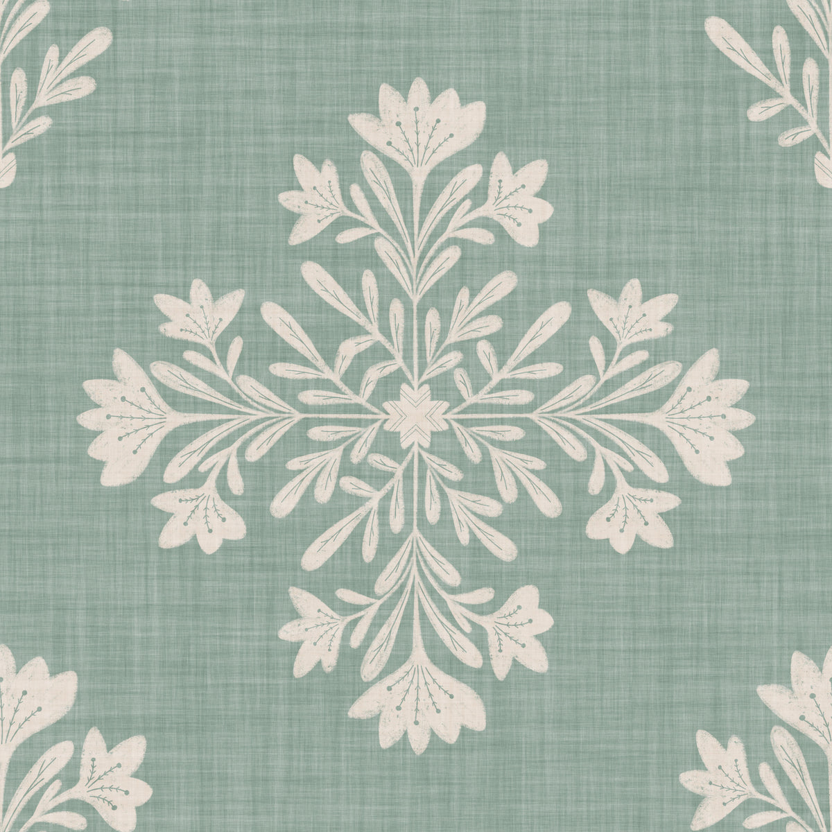 Fond d'écran botanique Sage & Cream⁠ in your room — zoomed