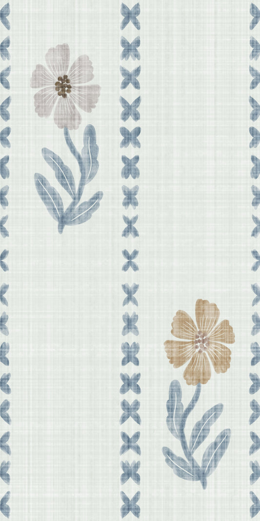 Botanische Streifen Wallpaper⁠