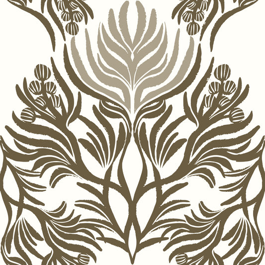 Earthy Botanical Symmetry Wallpaper⁠