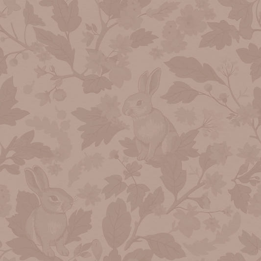 Woodland Garden - Solid Vintage Blush tapet⁠