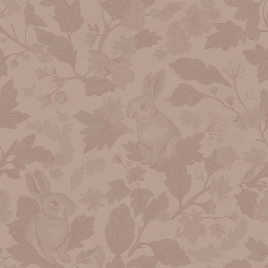 Woodland Garden – Solid Vintage Blush Wallpaper⁠