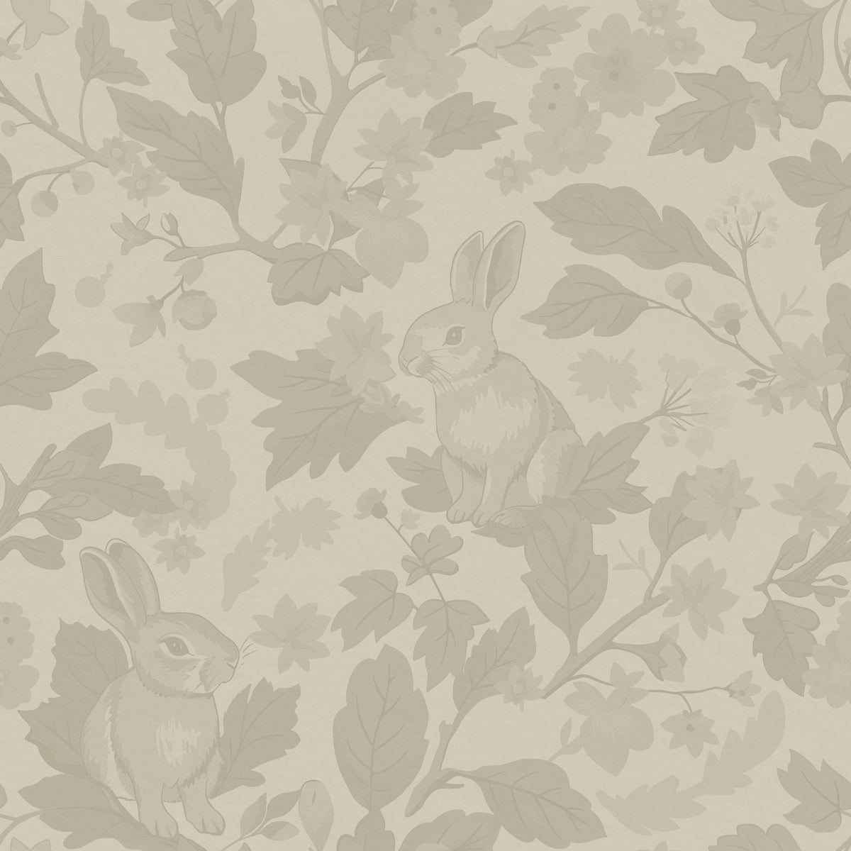 Woodland Garden - Fond d'écran beige vintage solide⁠ in your room — zoomed