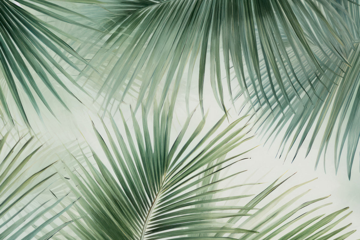 Tropical Oasis Wall Mural in your room — zoomed