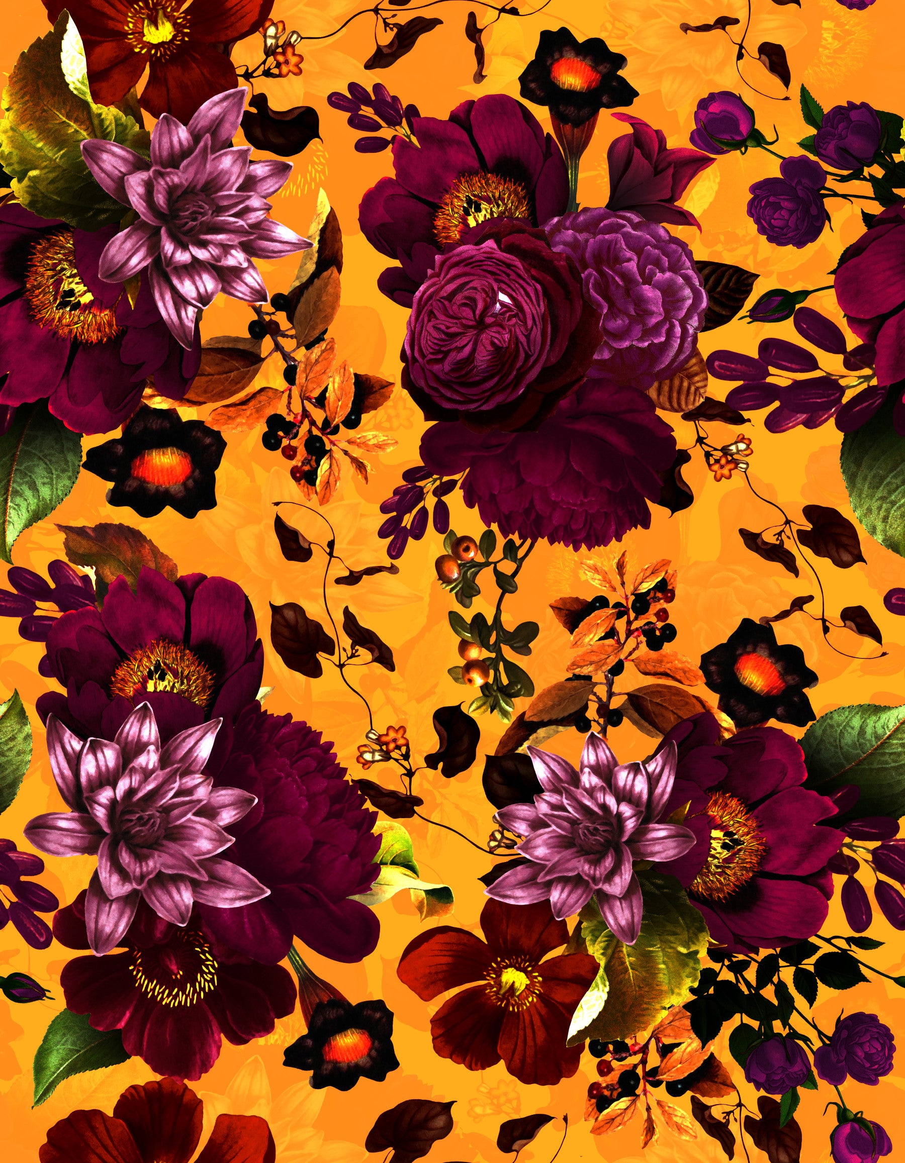 Grootmuildnial dramatisch glamour -erfgoed gotische donkere humeurige bloemen 9 behang⁠ in your room — zoomed