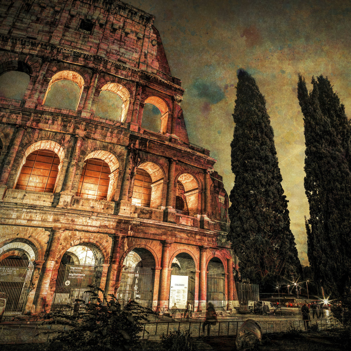 Rome's Iconic Monument Wall Mural in your room — zoomed