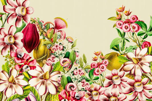 Vintage Botanical Garden Wall Mural