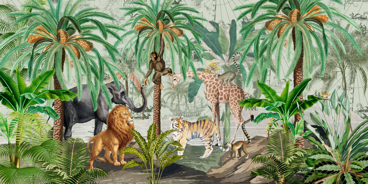 Exotic Eden: A Tropical Tobestry Mural