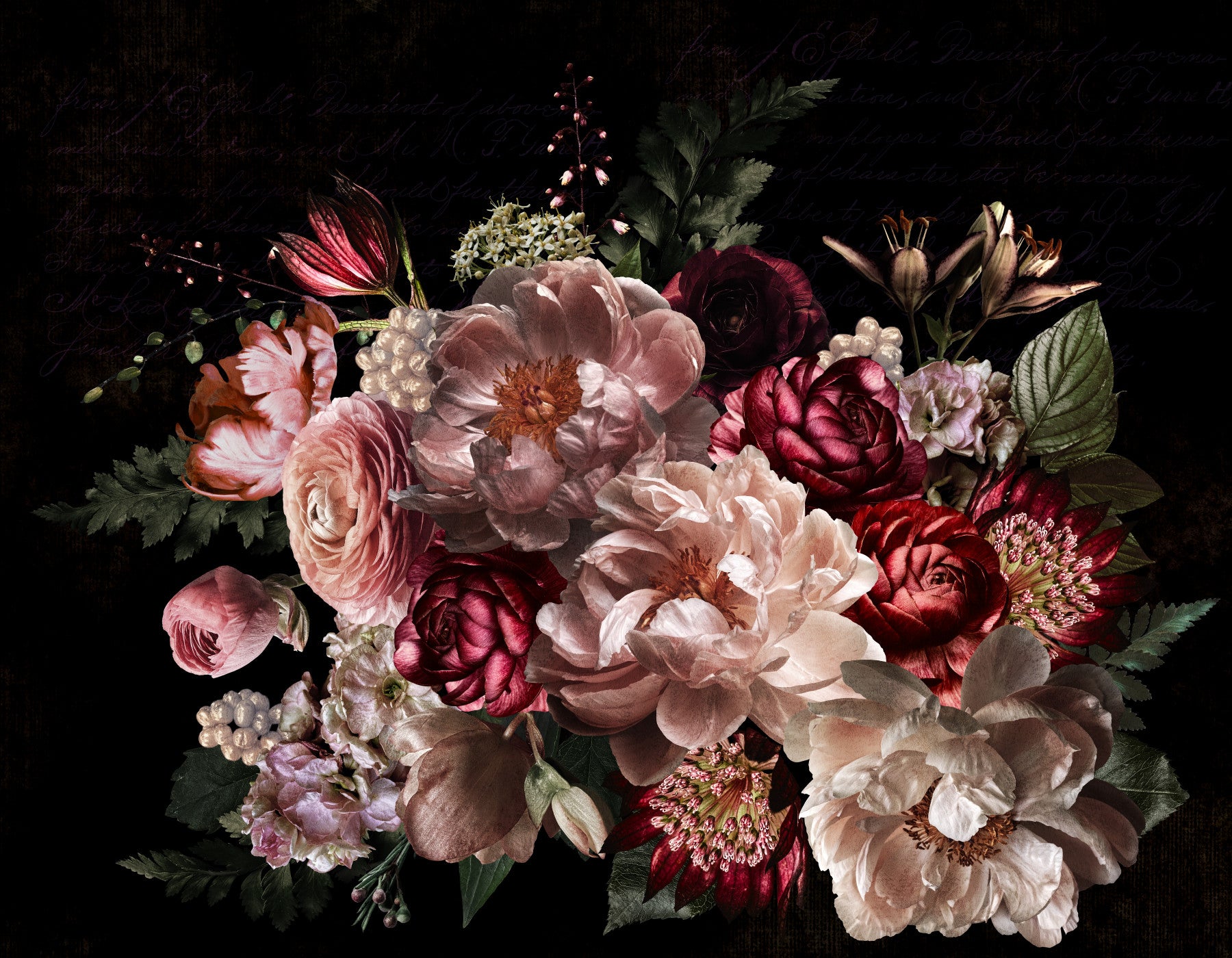 Nocturne in Bloom Wall -Wandbild in your room — zoomed