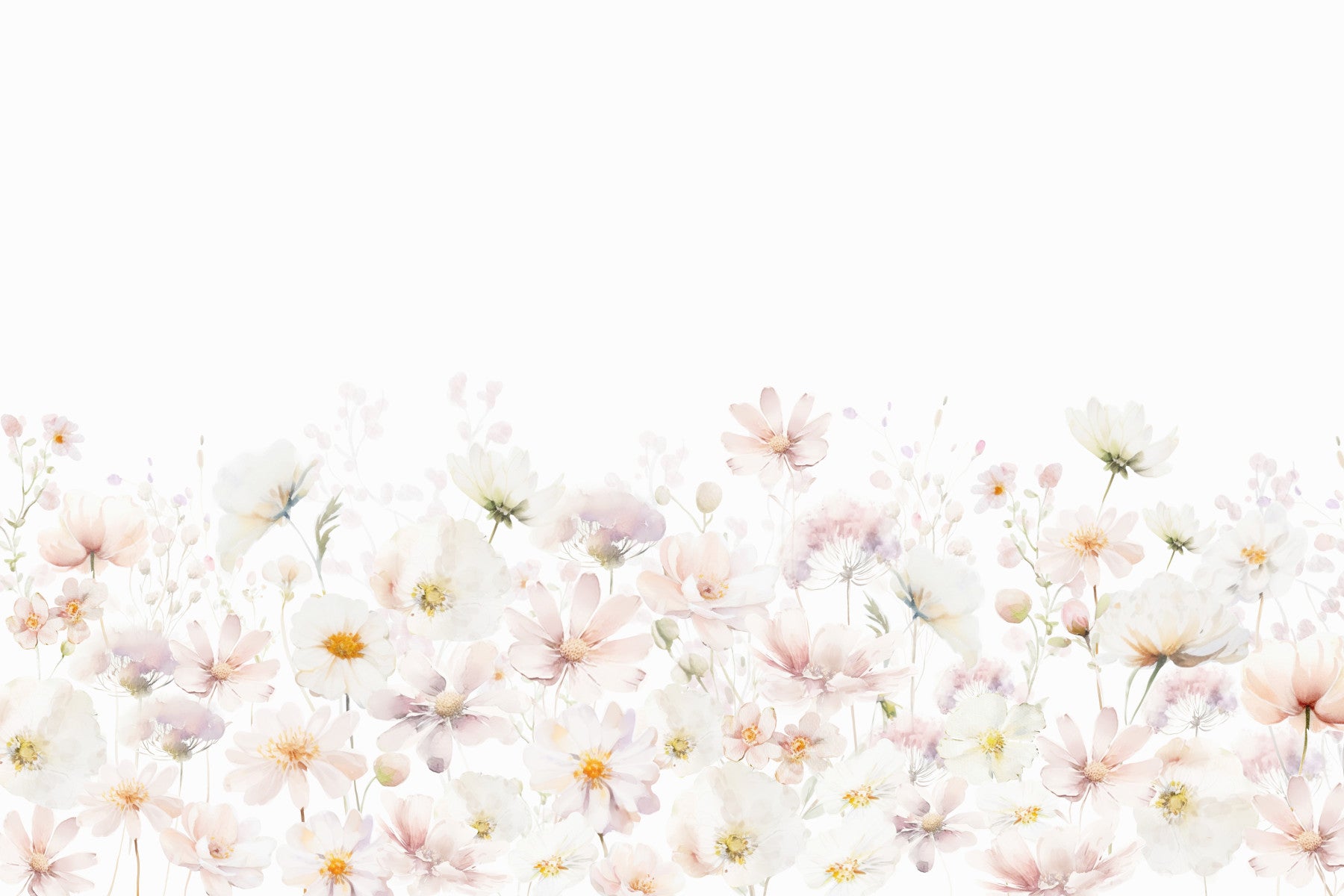Aquarell Wildblume Dream Wall Wandgemälde