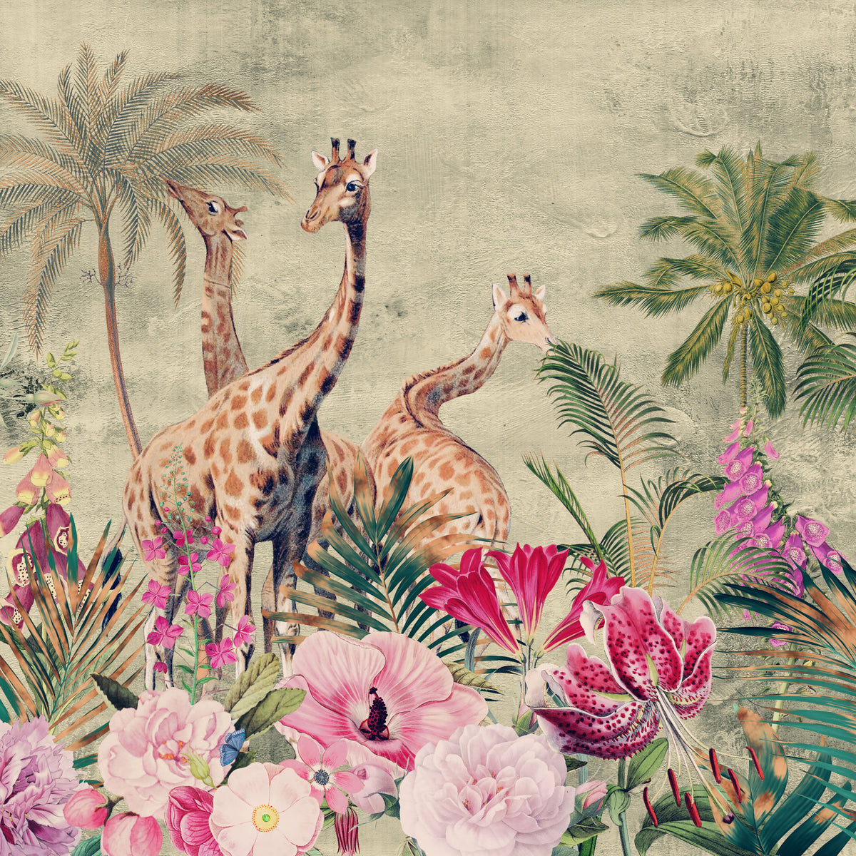 Chuchotements de la peinture murale de Savannah