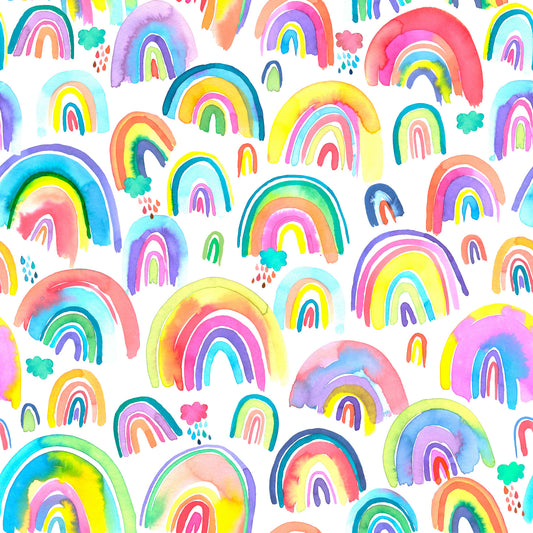 Regenbogen Aquarell Multi -helles Neon Wallpaper⁠