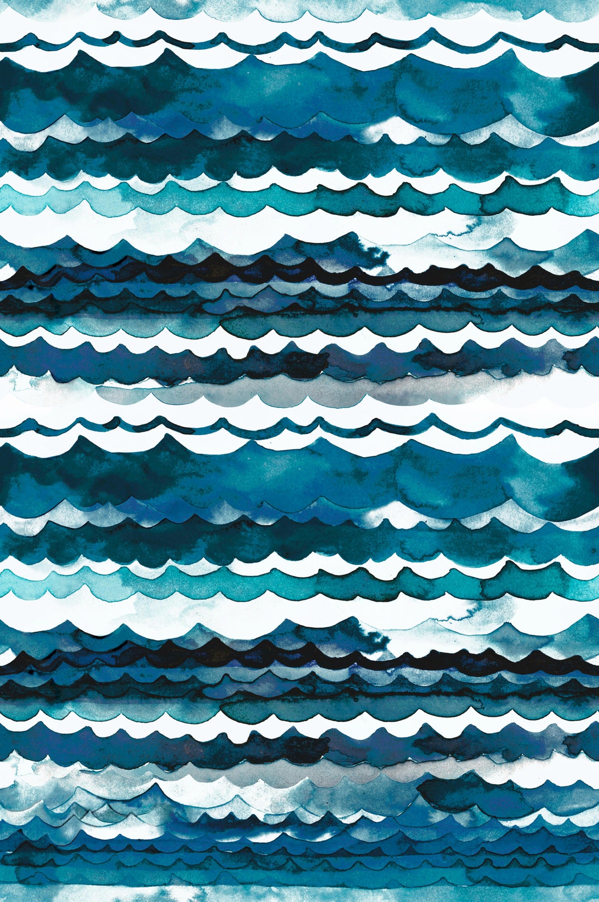 Vagues de mer Fond d'écran bleu océan