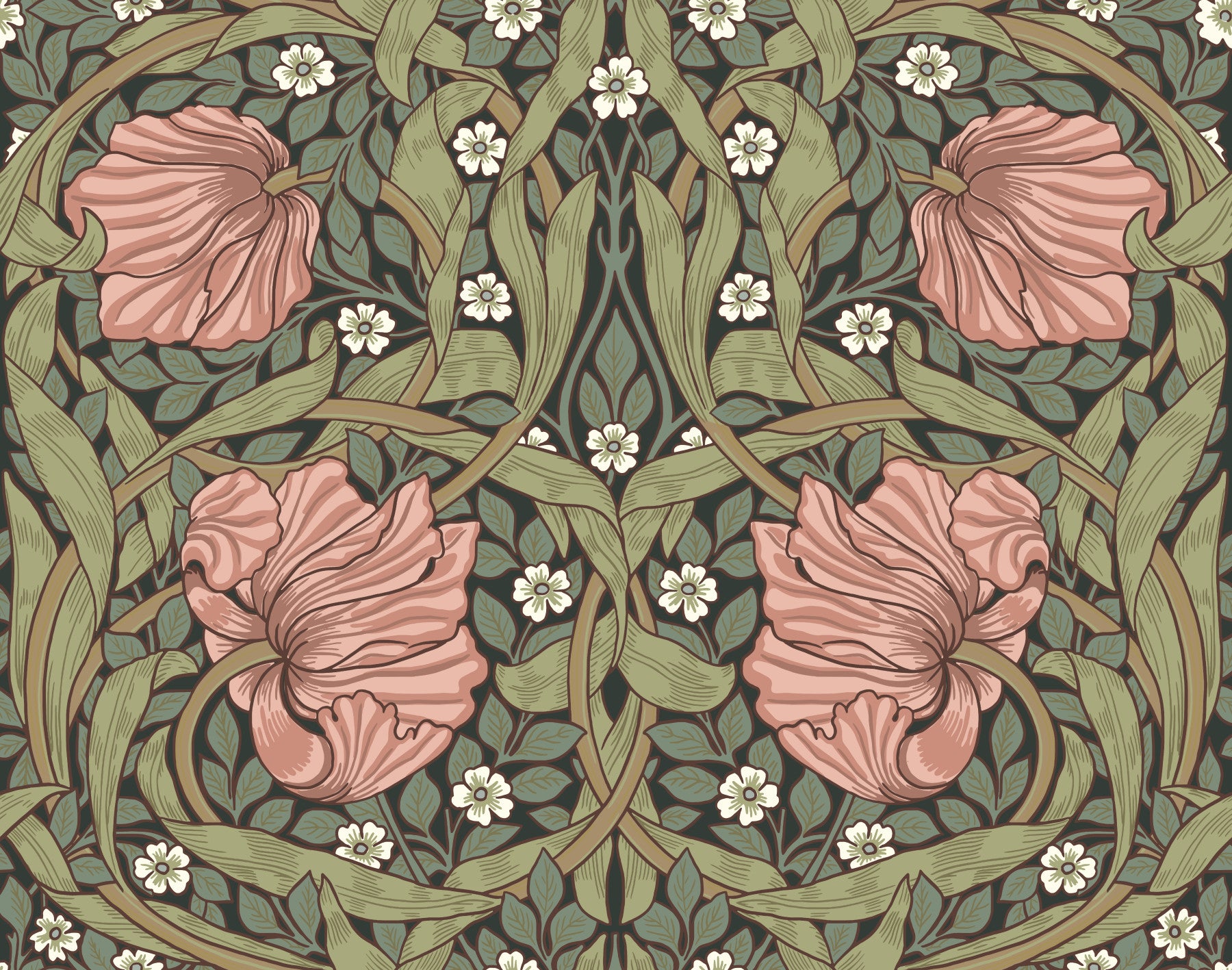 Pimpernel av William Morris 26 Wallpaper⁠ in your room — zoomed