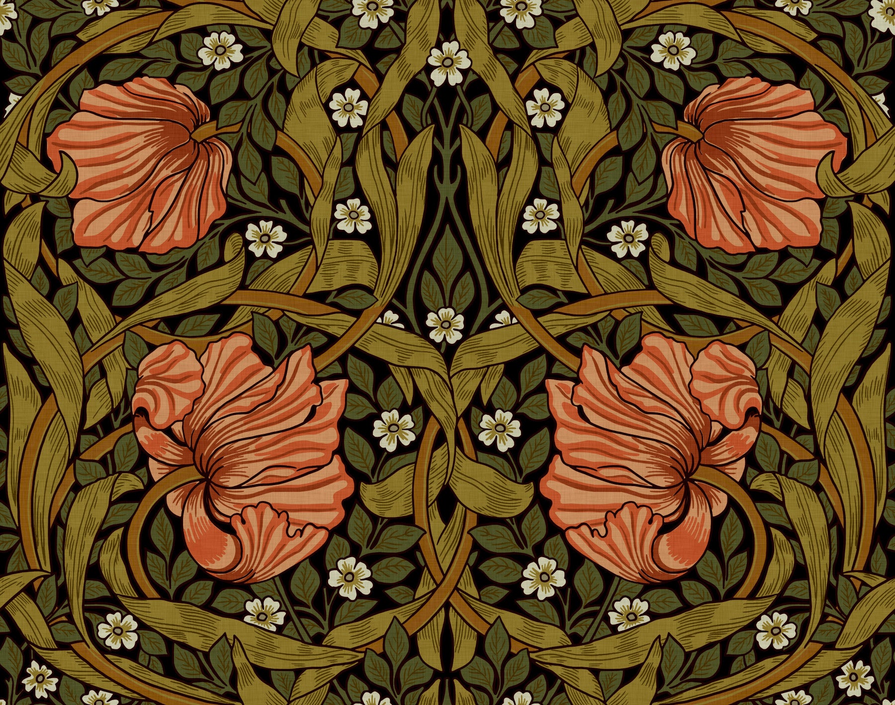 Pimpernel par William Morris 27 Wallpaper⁠