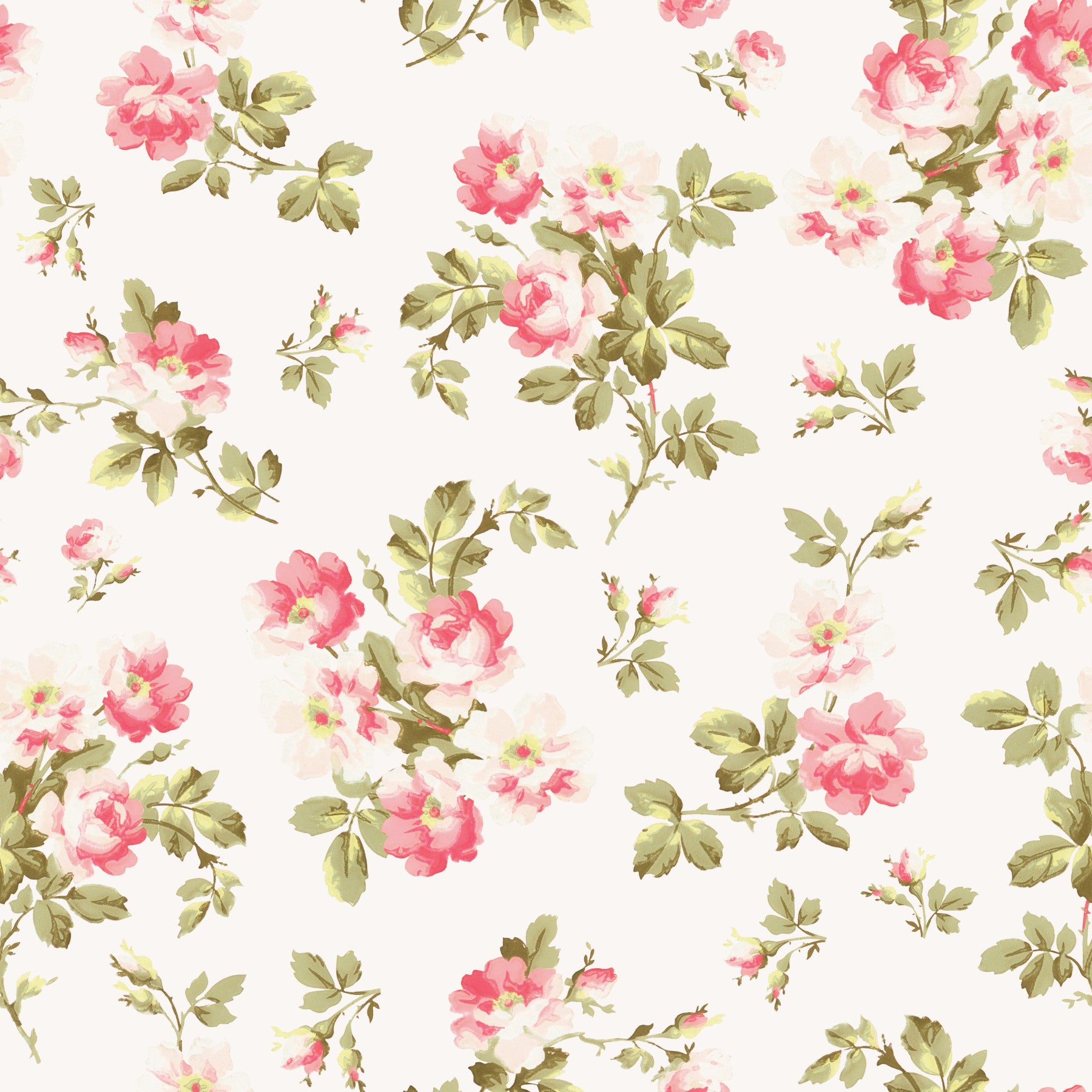 Romantic Rose Garden Wallpaper⁠