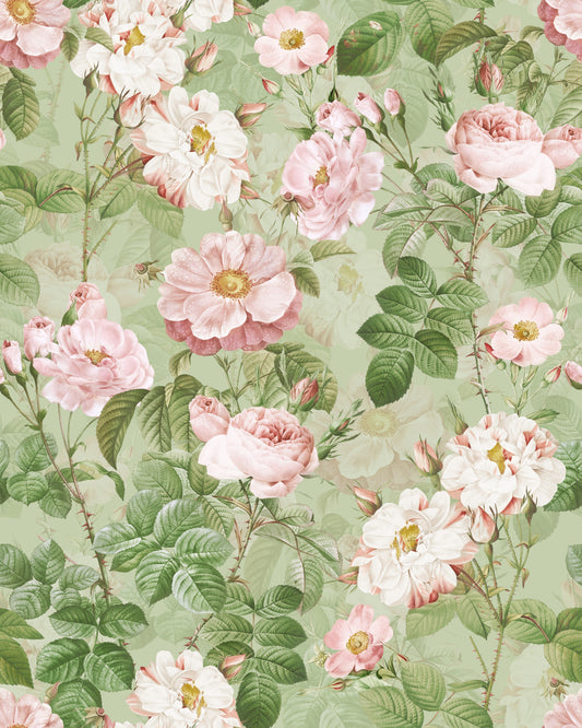 Vintage Rose Romance Wallpaper⁠