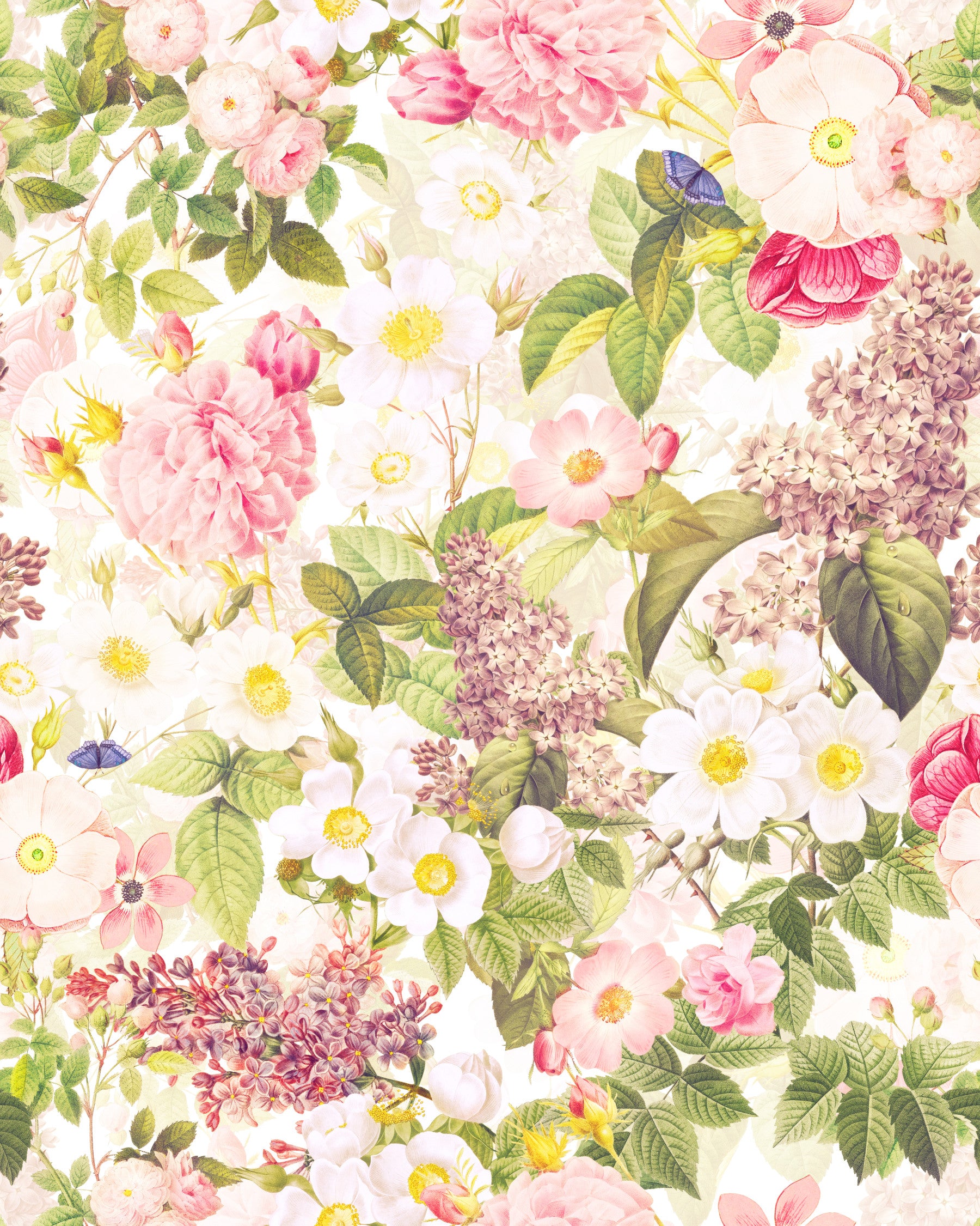 Papier peint paradis du jardin vintage⁠