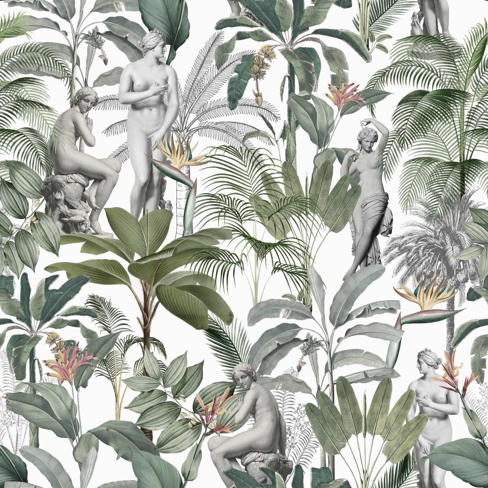 Papier peint tropical sculptural⁠