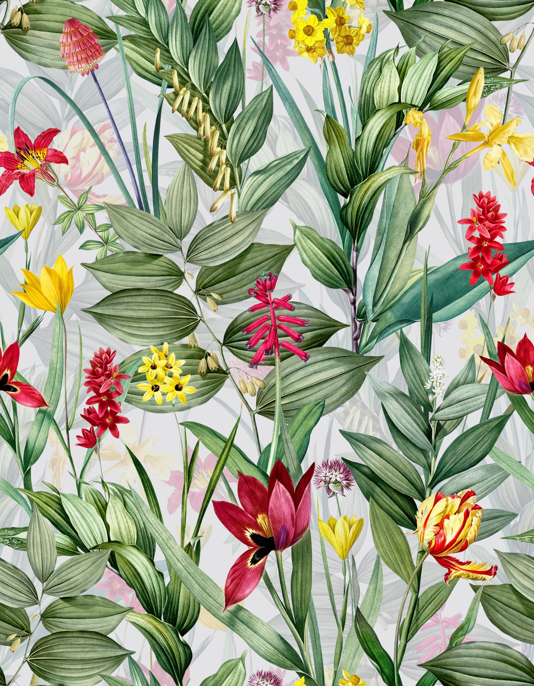 Lebendige Gartenblüte Tapete⁠
