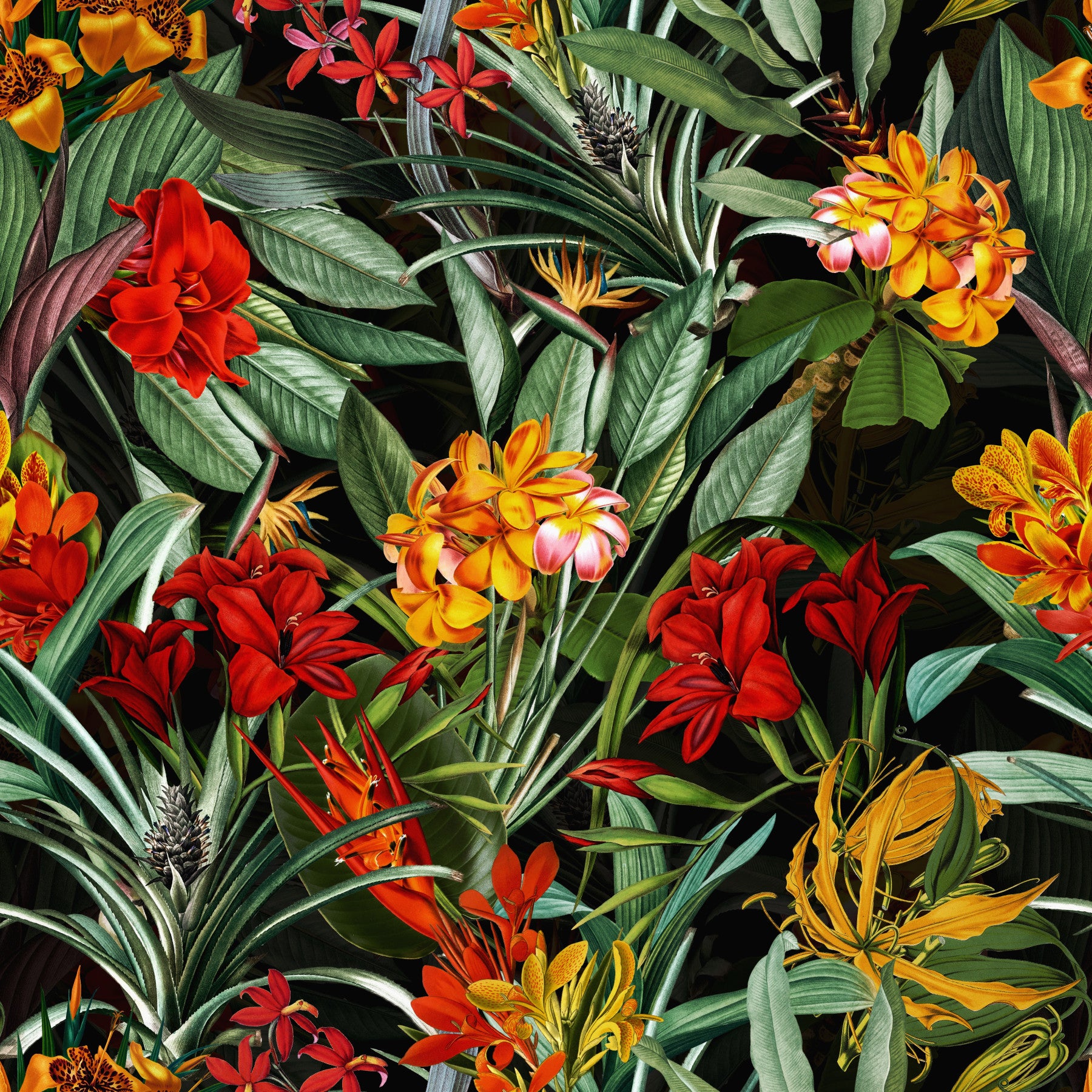 Natlig blomstring tapet⁠
