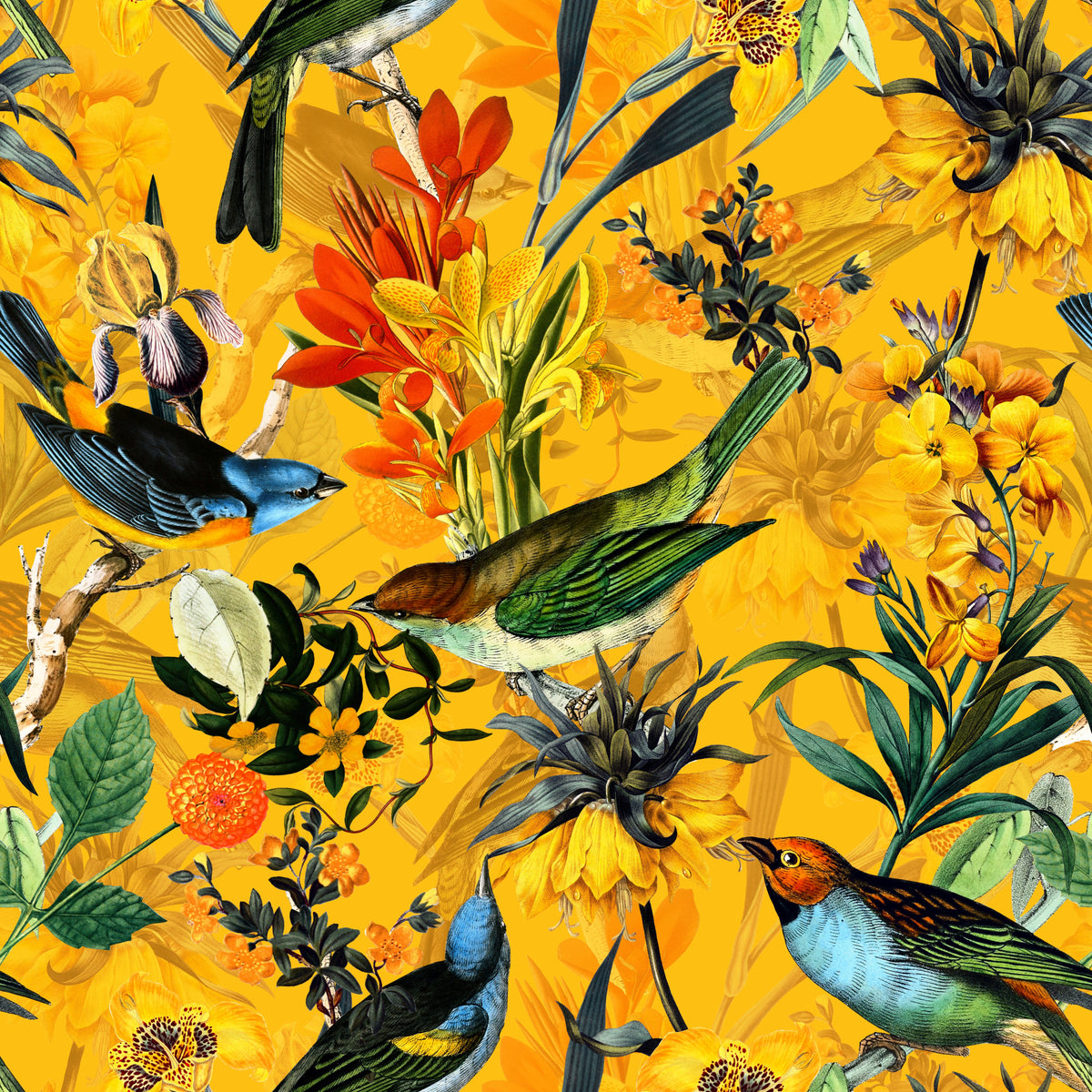 Golden Hour Aviary Wallpaper⁠ in your room