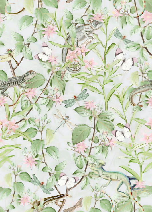 Serene Sanctuary: Botanische Dreamscape Wallpaper⁠