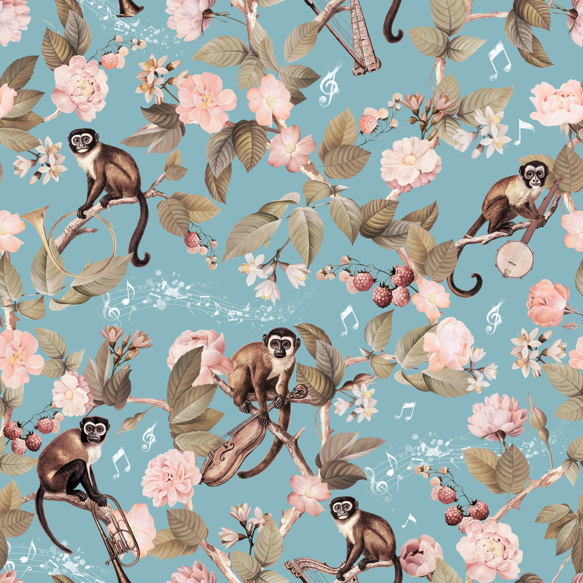 Fond d'écran des singes et mélodies⁠ in your room