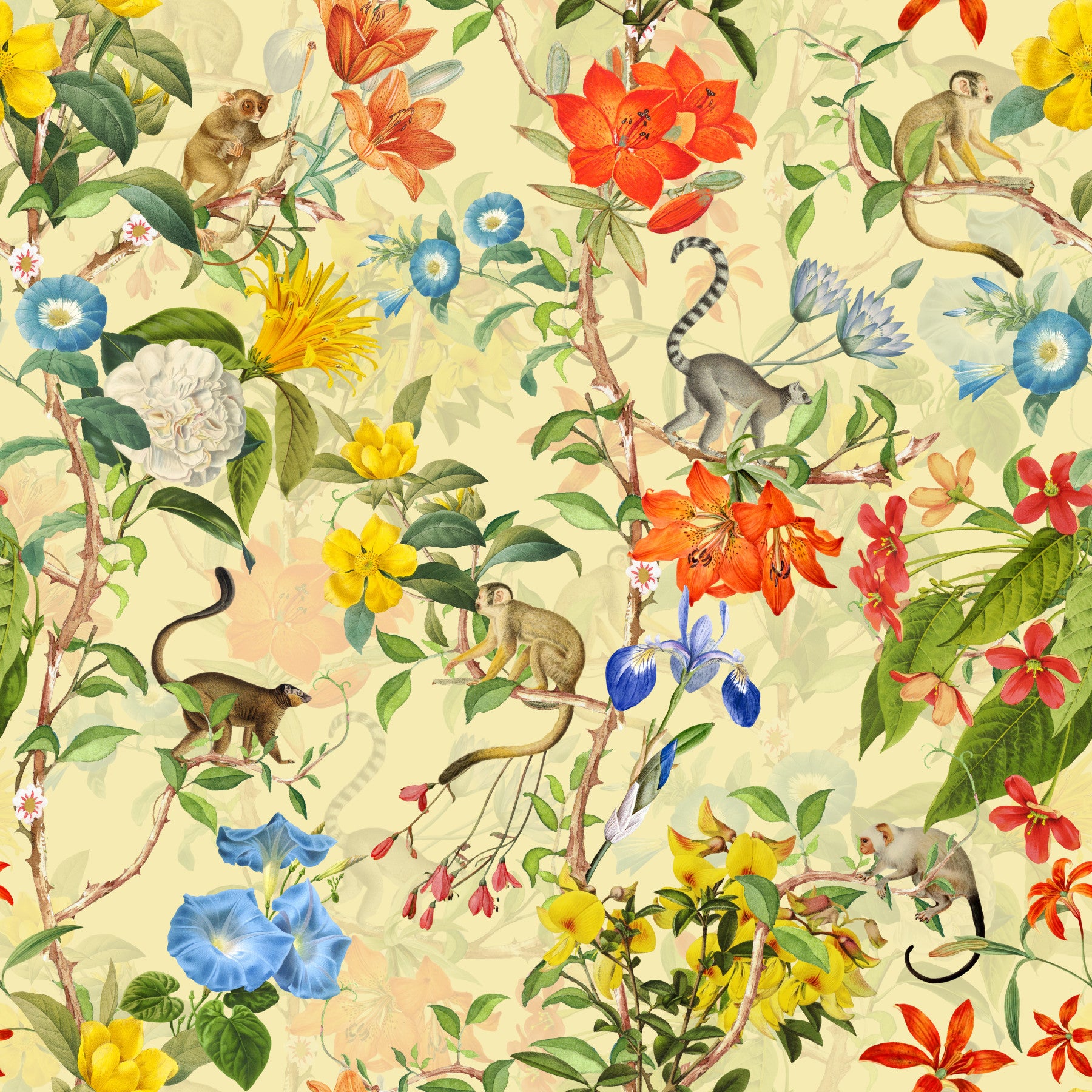 Fond d'écran de paradis primate vintage⁠ in your room — zoomed