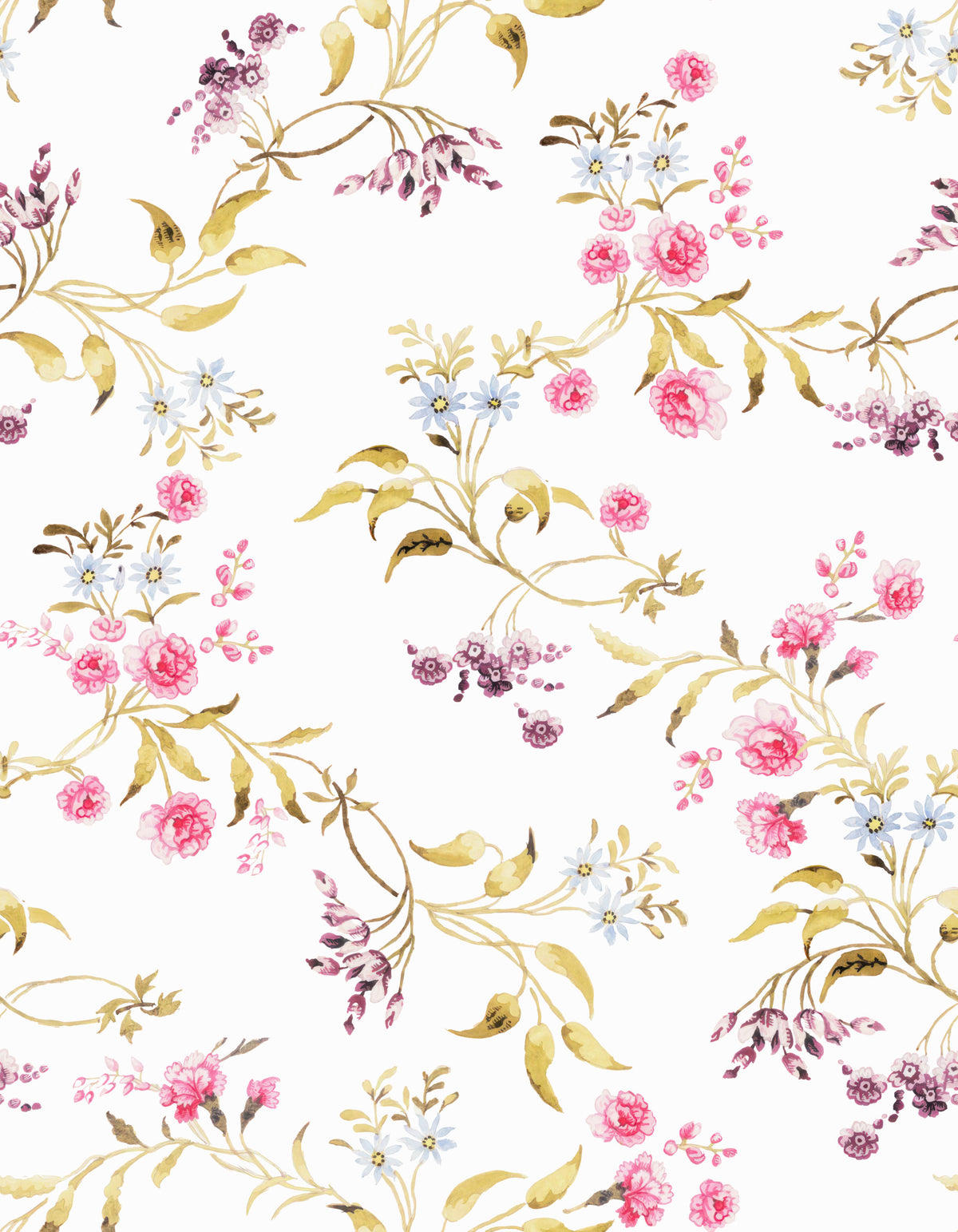 Vintage Rose Garden 4 Wallpaper⁠ in your room — zoomed