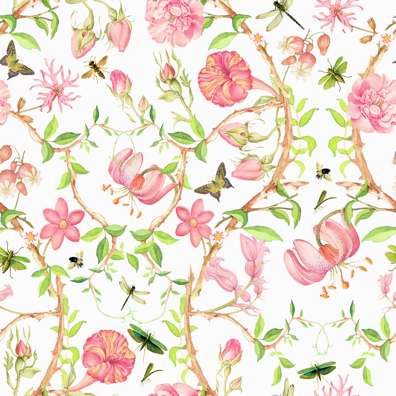 Pink Paradise Bloom Wallpaper⁠