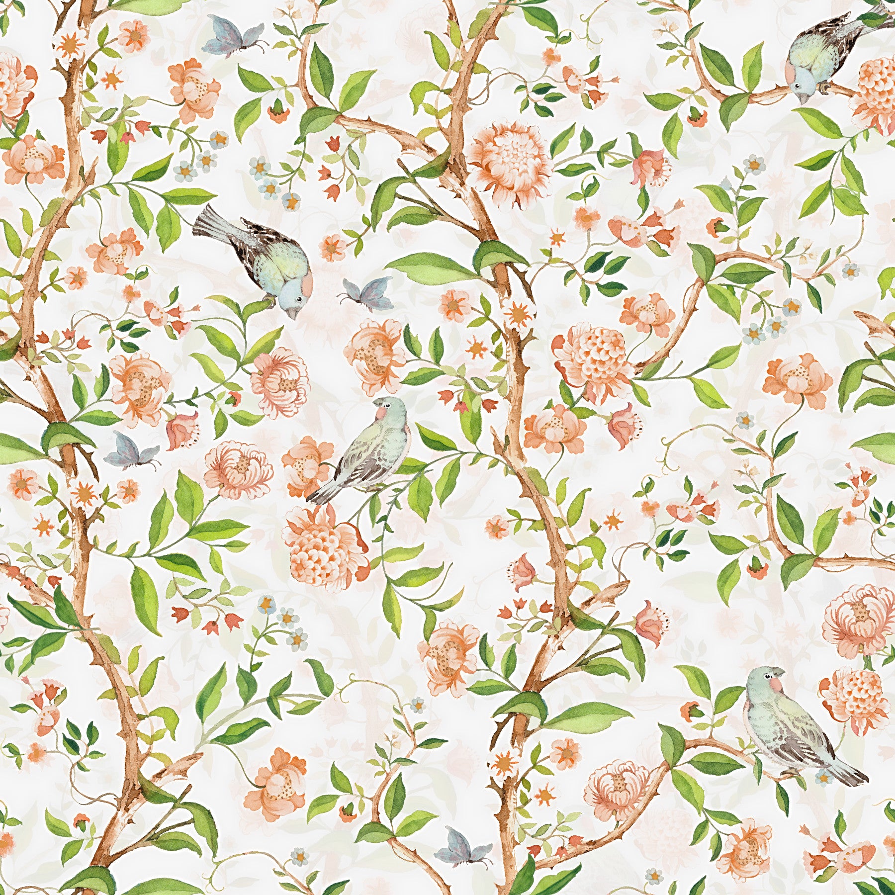 Verzauberte Chinoiserie Garden Wallpaper⁠