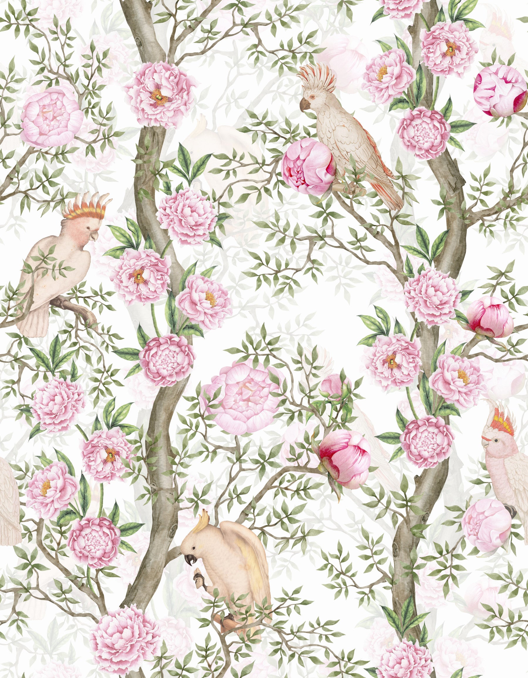 Blütenblüte & Vogel Paradise Wallpaper⁠