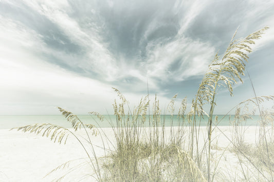 Heavenly calmness on the beach | Vintage Wall Mural