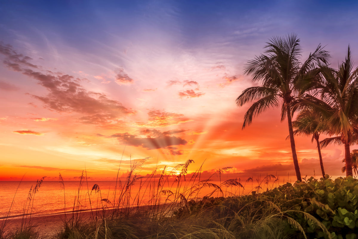 Bonita Beach malerischer Sonnenuntergang Wandmalerei in your room