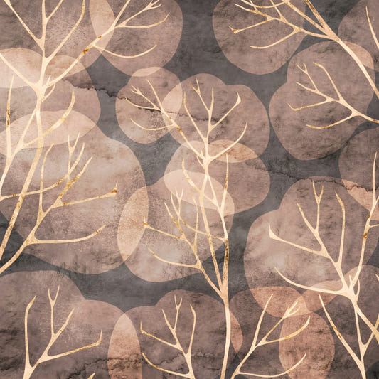 Leaf di Midwinter - murale seppia murale