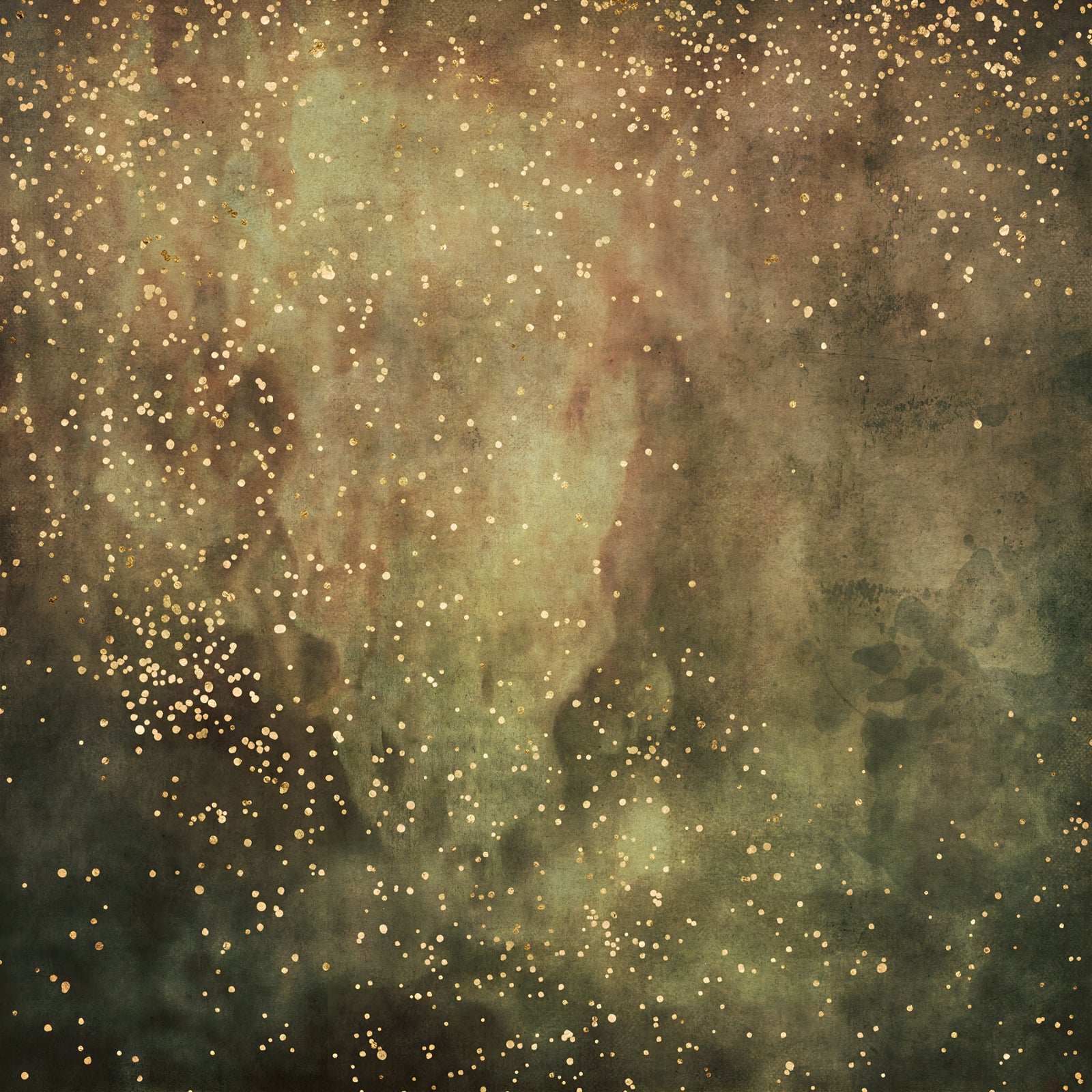 Olive Galaxy Wall Mural