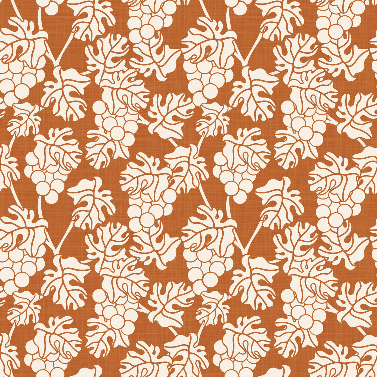 Mediterraner Weinberg Terrakotta Wallpaper⁠