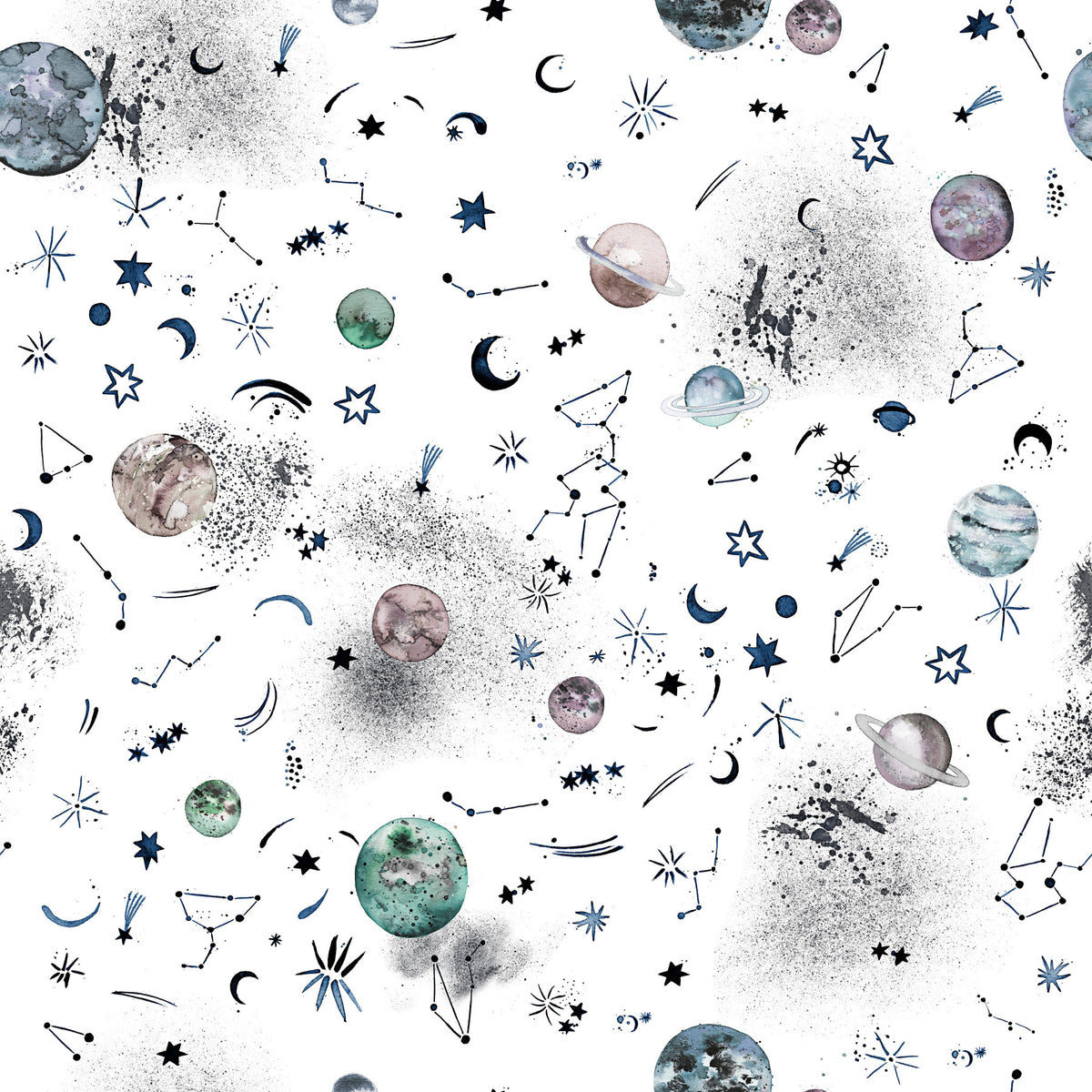 Space Galaxy planete in your room — zoomed