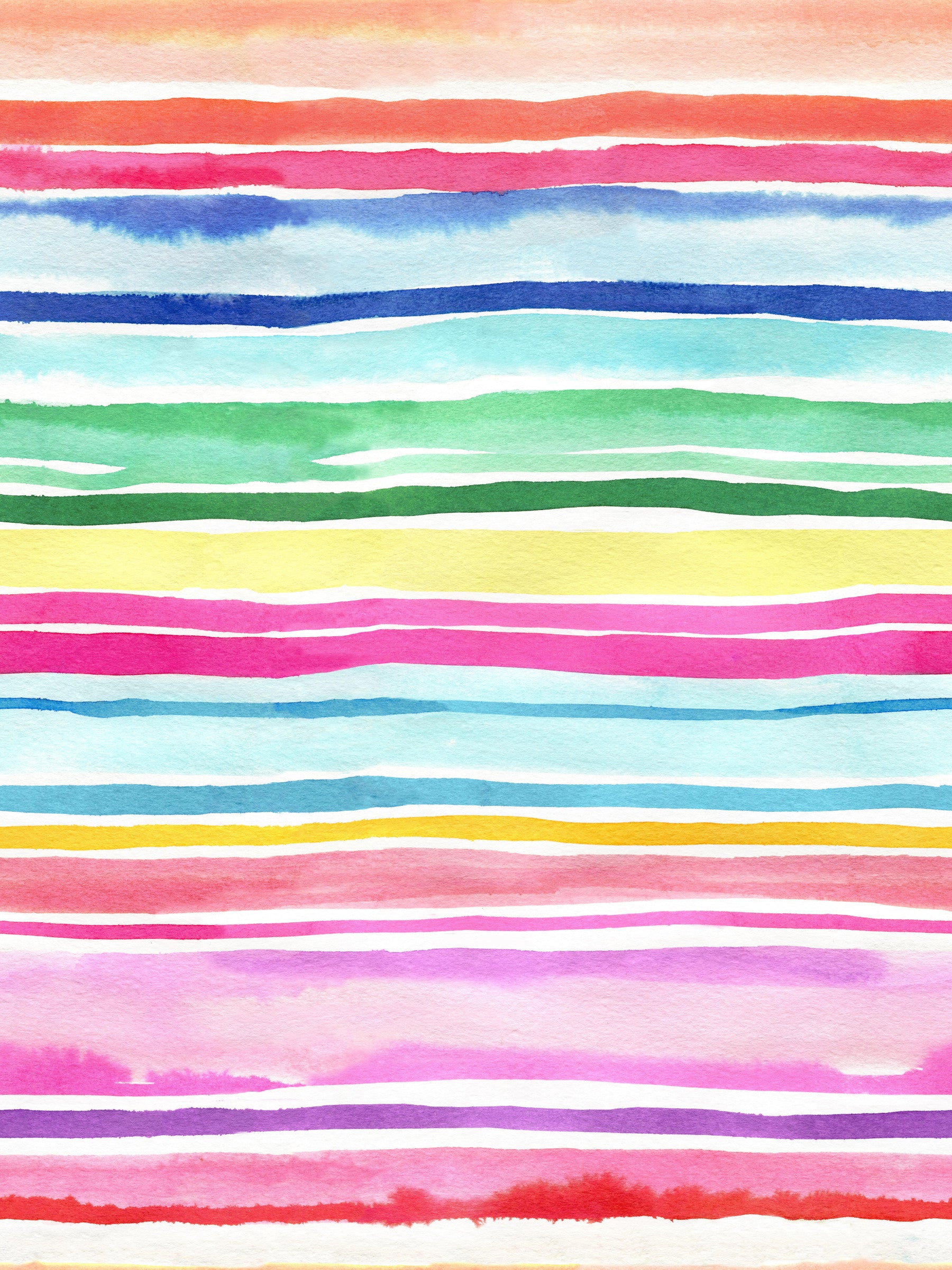 Summer Stripes Happy Stripe Multicolor Wallpaper⁠ in your room — zoomed