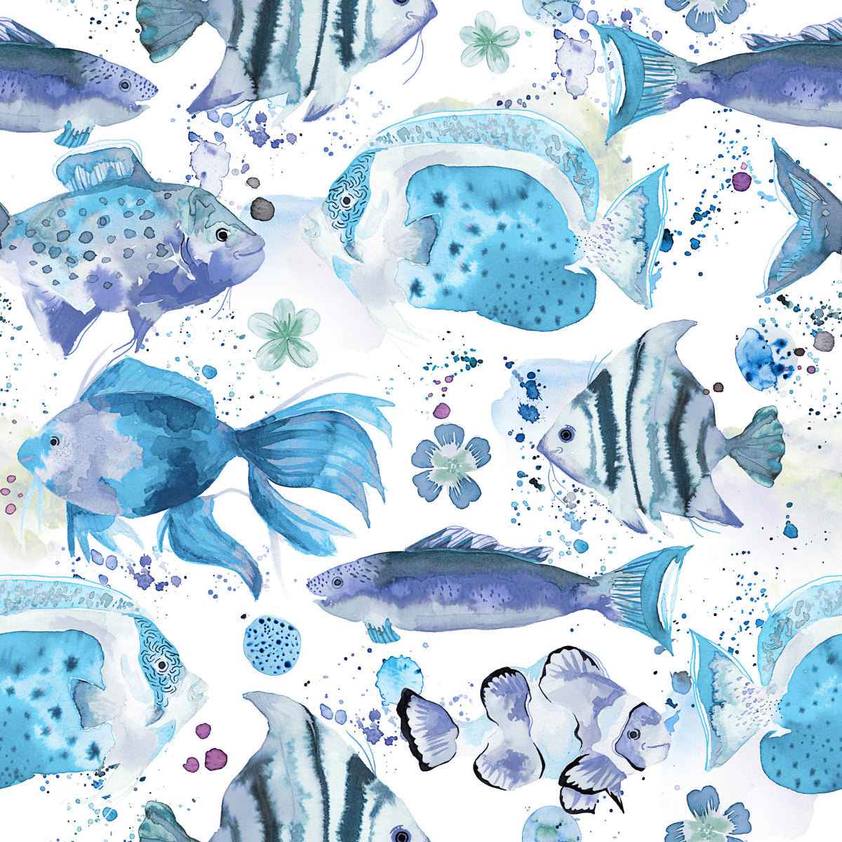 Undervandsfisk Farverige Hawaiianske hav Ocean Blue Wallpaper⁠ in your room — zoomed