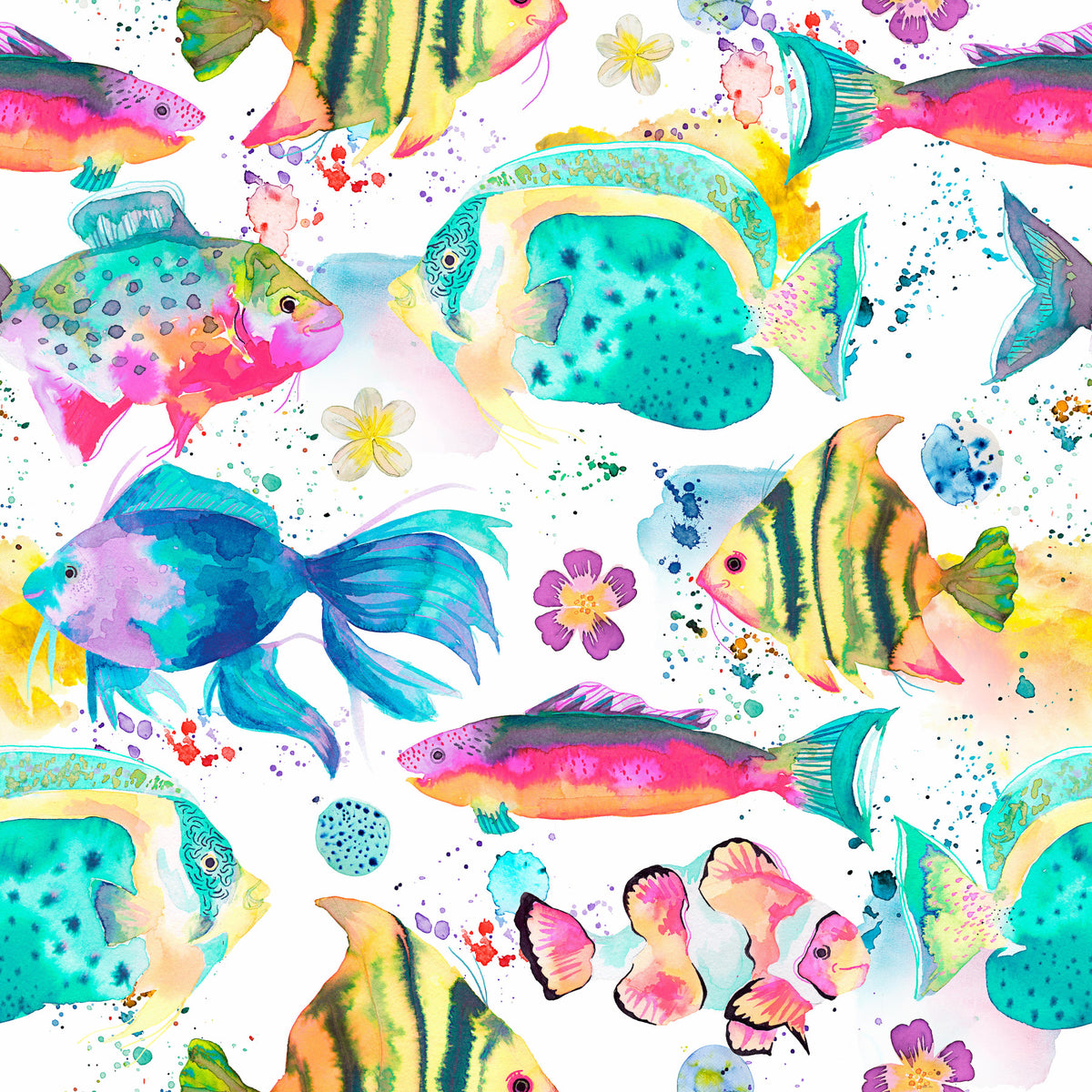 Poissons sous-marins in your room — zoomed