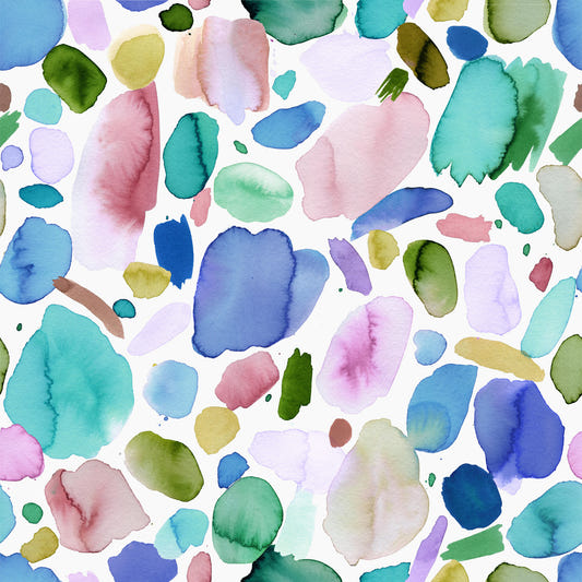 Aquarelle abstraite des traits artistiques fond d'écran bleu⁠