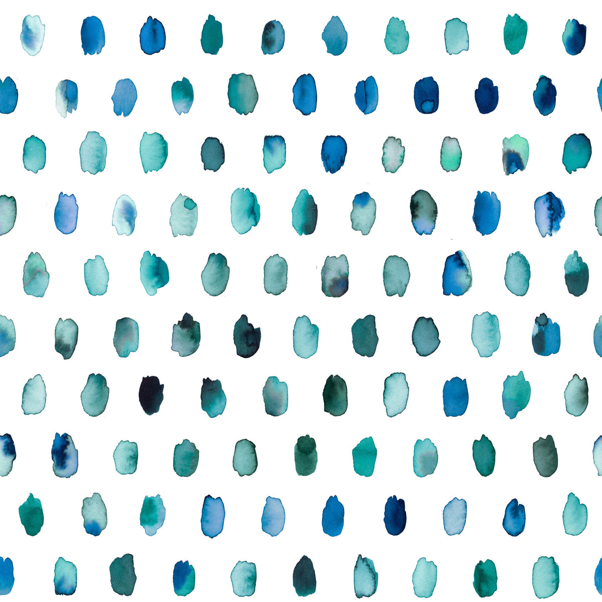 Aquarellpunkte Palette Blue Tapete⁠ in your room — zoomed