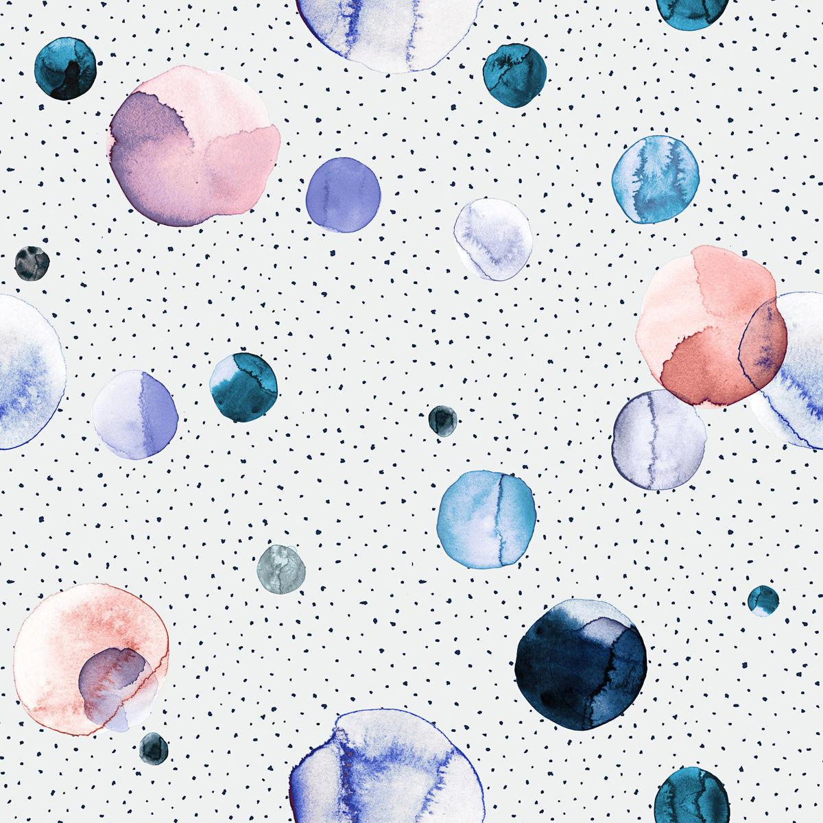 Aquarellpunkte Raum speckte weiche Tapete⁠