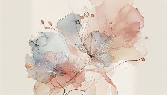 Blush Botanical Dream Wall Mural