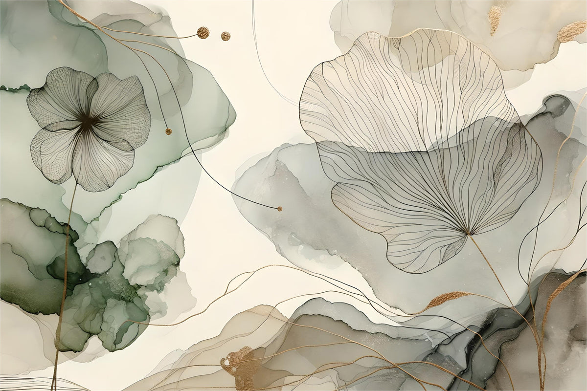 ささやく賢者の花の壁画