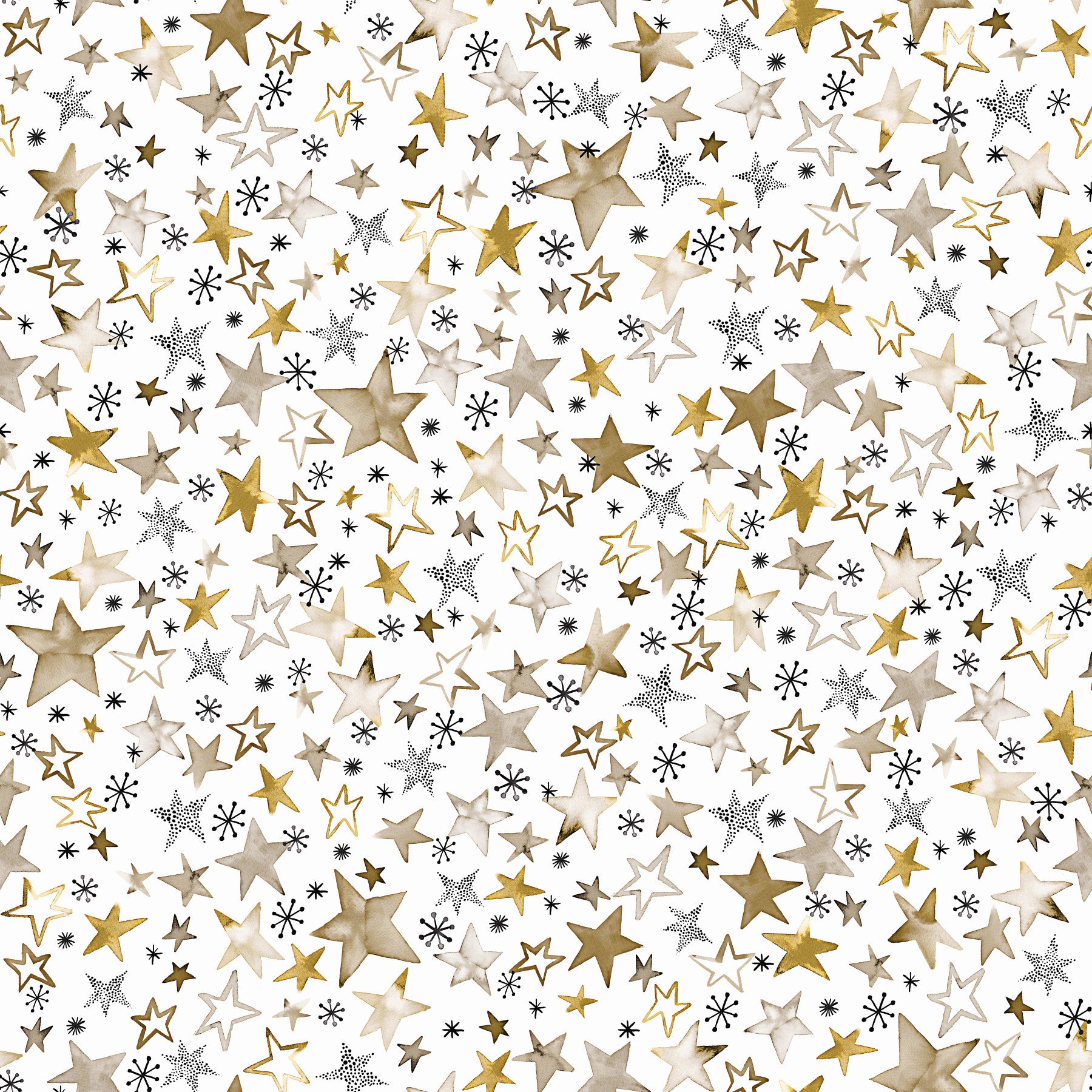 Winterstars Gold Kids Wallpaper⁠