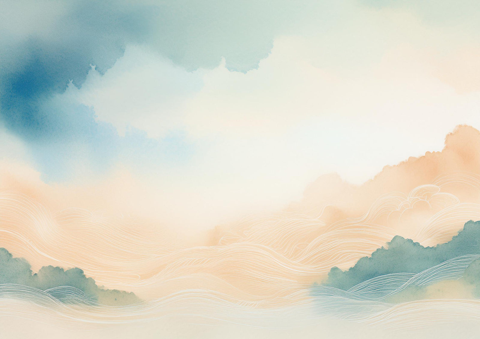 Ethereal Cloud Horizo​​ns Wall Mural