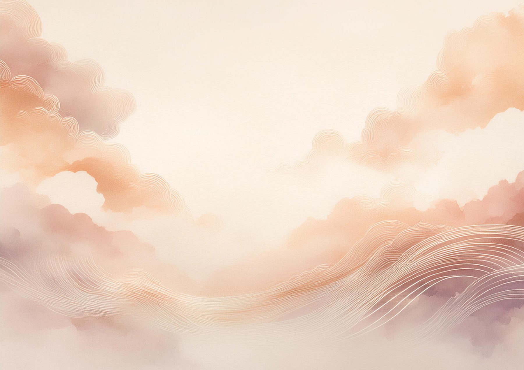 Murale da parete dei sogni di nuvole pastel