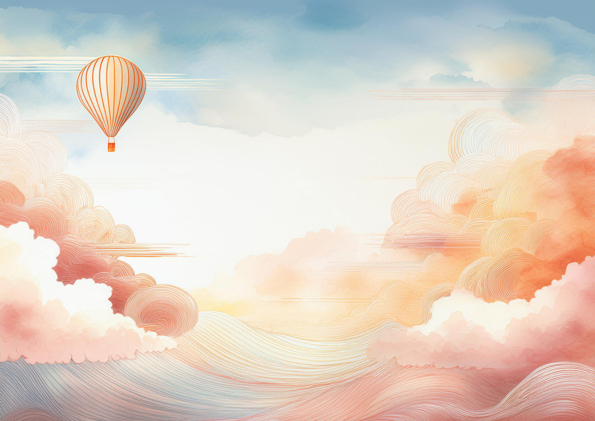 Pastel Cloudscape Bliss Wall Mural in your room